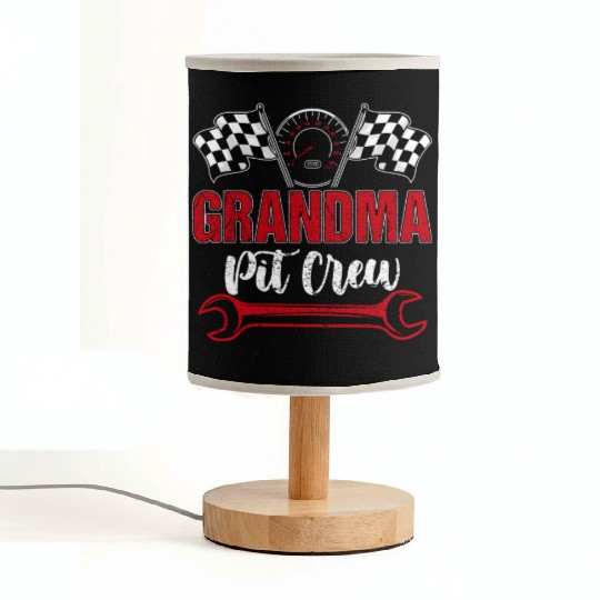 Race Car Birthday Racing Family Grandma Pit Crew Fabric Lamps