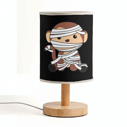Monkey Mummy Pumpkin Monkeys Happy Halloween Fabric Lamps