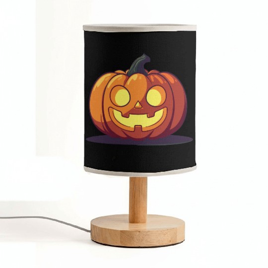 Happy Jack-o'-Lantern Pumpkin Fabric Lamps