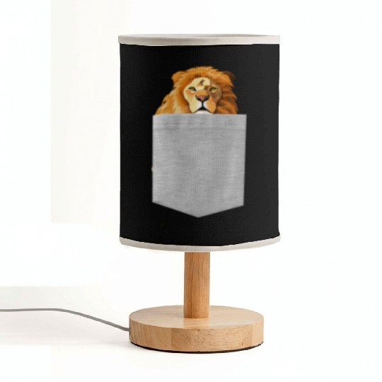 Lion In Your Pocket Fabric Lamps - Funny Peeking Jungle
