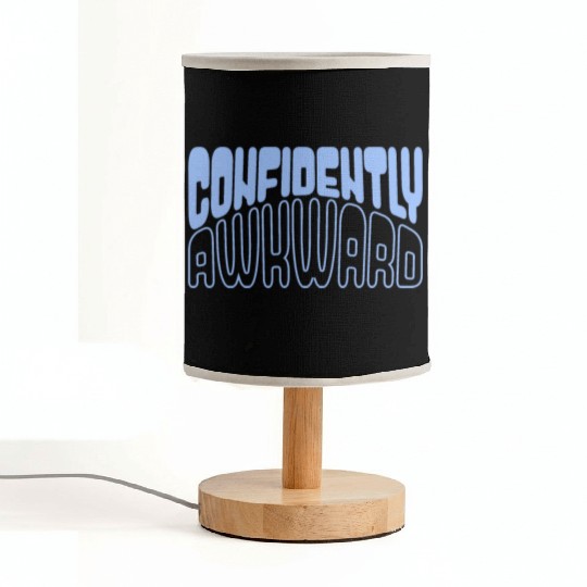 Confidently awkward in blue Fabric Lamps