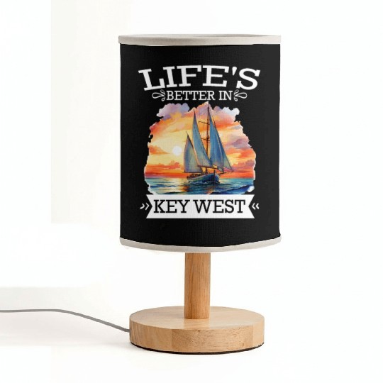 Florida Sailing LIFE'S BETTER IN KEY-WEST Fabric Lamps