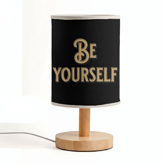 Be Yourself - Empowering Minimalist Fabric Lamps