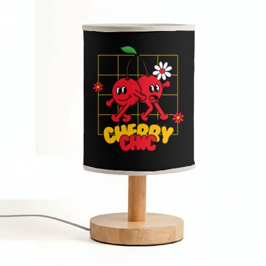 Funky Cherry Chic Sweet Style with a Playful Twist Fabric Lamps