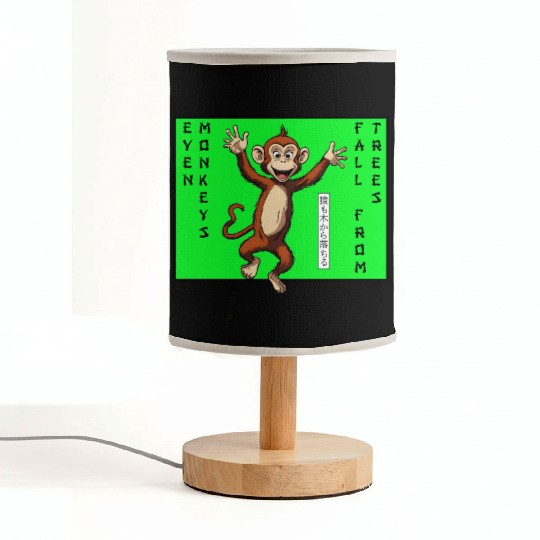 Even monkeys Fall from trees Monkey Fabric Lamps