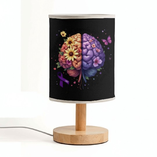 Human Brain Mental Health Illness Awareness Fabric Lamps