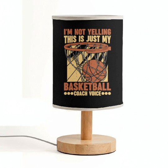 This Is Just My Basketball Coach Voice 1 Fabric Lamps