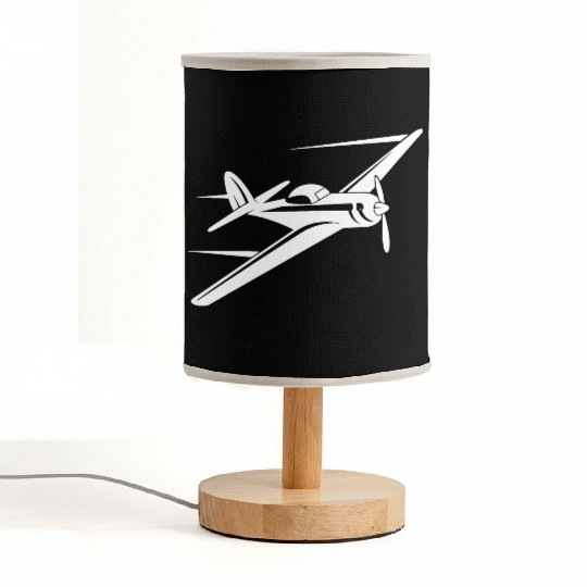 Propeller Aircraft Sketch Fabric Lamps