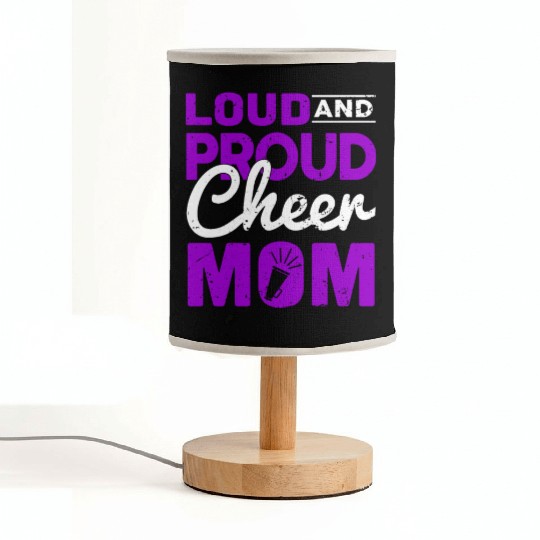 Loud & Proud Cheer Mom Cheerleading Mother's Day Fabric Lamps