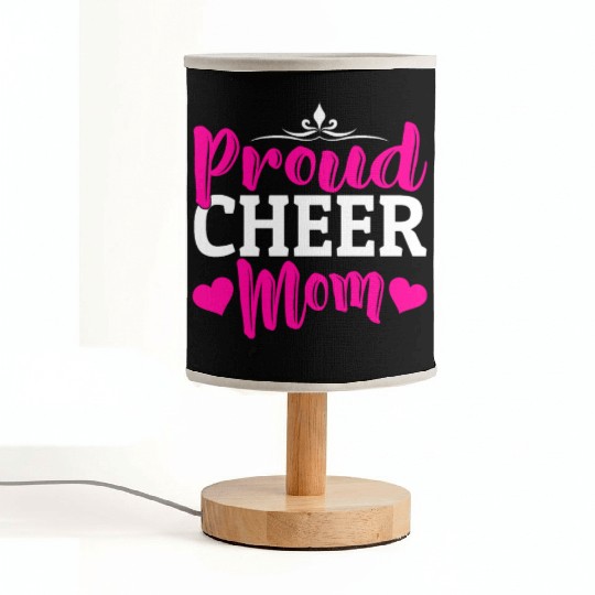 Proud Cheer Mom Cheerleading Mommy Mother's Day Fabric Lamps