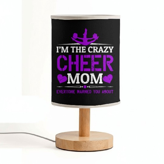 Crazy Cheer Mom Cheerleading Mommy Mother's Day Fabric Lamps