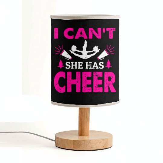 She Has Cheer Mom Cheerleading Mommy Mother's Day Fabric Lamps