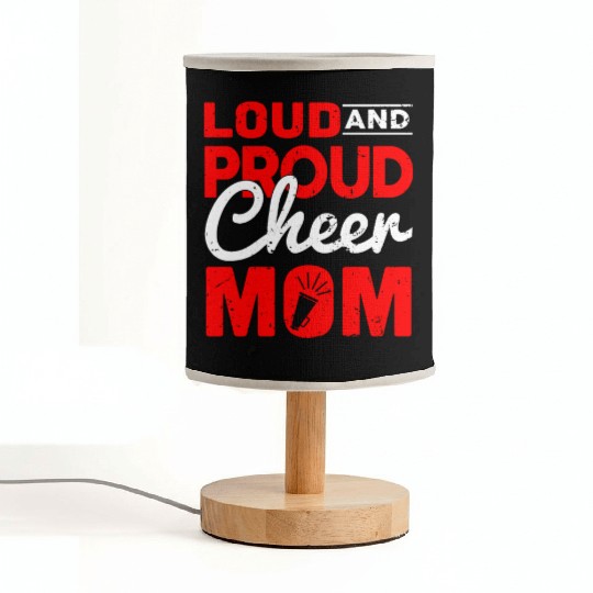 Loud & Proud Cheer Mom Cheerleading Mother's Day Fabric Lamps