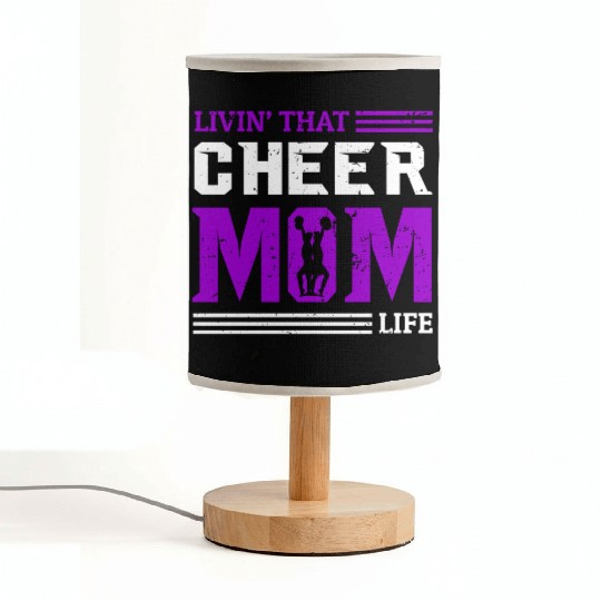 Living Cheer Mom Life Cheerleading Mother's Day Fabric Lamps