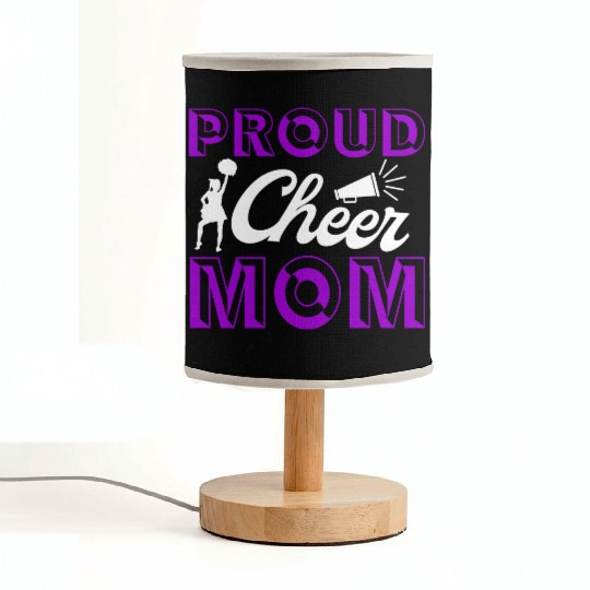Proud Cheer Mom Cheerleading Mommy Mother's Day Fabric Lamps
