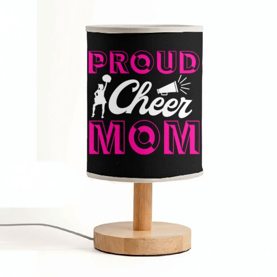 Proud Cheer Mom Cheerleading Mommy Mother's Day Fabric Lamps