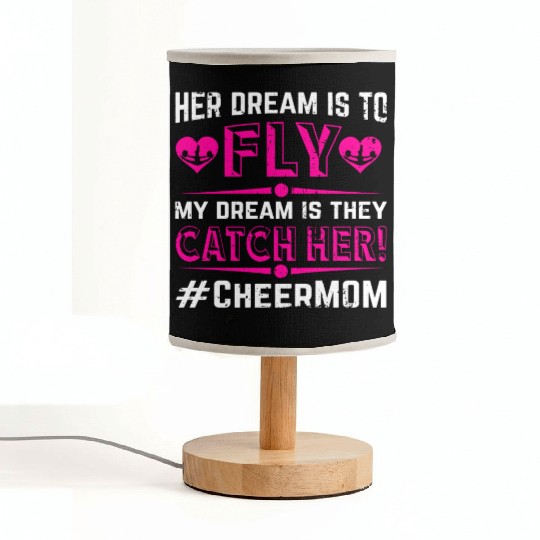 Dream Cheer Mom Cheerleading Mommy Mother's Day Fabric Lamps