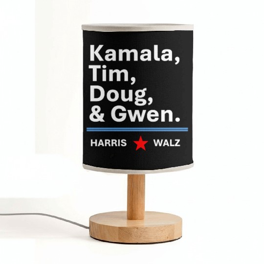 Harris & Walz | Kamala, Tim, Doug & Gwen Fabric Lamps
