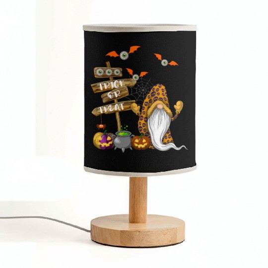 Cute Halloween Gnome Spooky Trick Or Treat Fabric Lamps