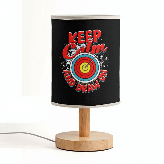 Archery Archer Keep calm and draw on Fabric Lamps