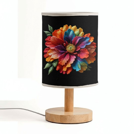 Vibrant Spectrum Bloom Fabric Lamps
