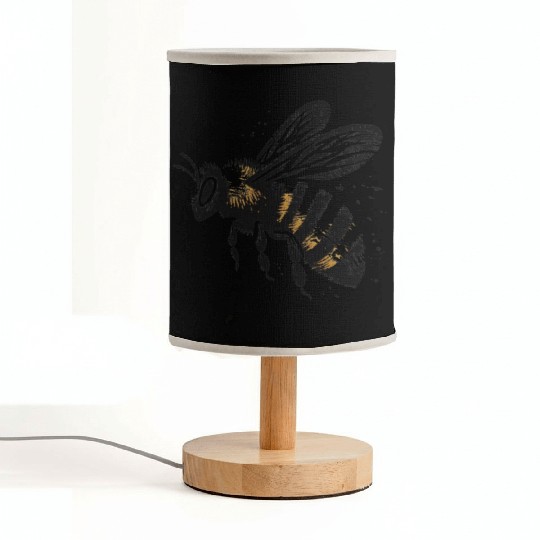 Honey Bee Insect Art 5 Fabric Lamps