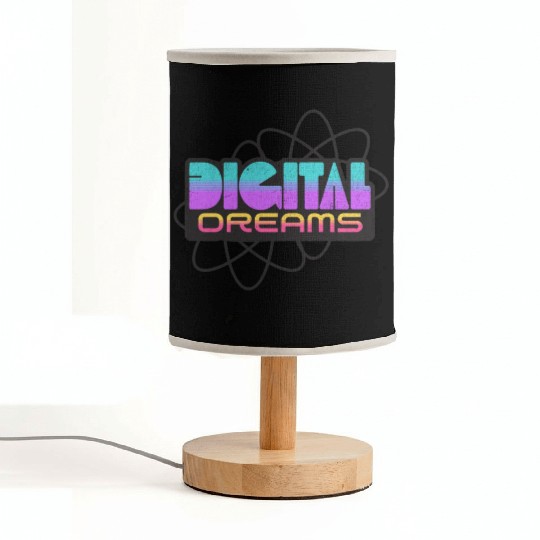 Digital Dreams - Retro Y2K Streetwear Design Fabric Lamps