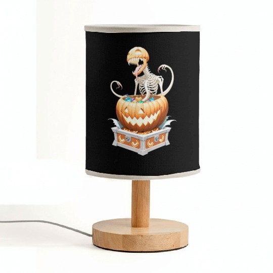 "Heavy Metal Skeletons and Skulls Halloween Art Fabric Lamps