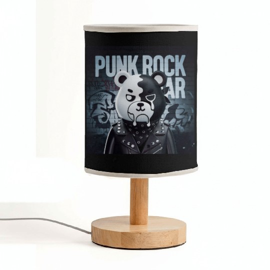 Punk Rock Bear Fabric Lamps