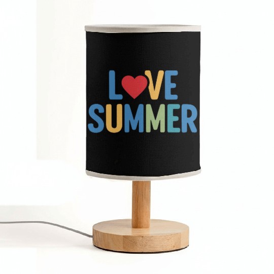 Love summer colourful and lovely illustration Fabric Lamps