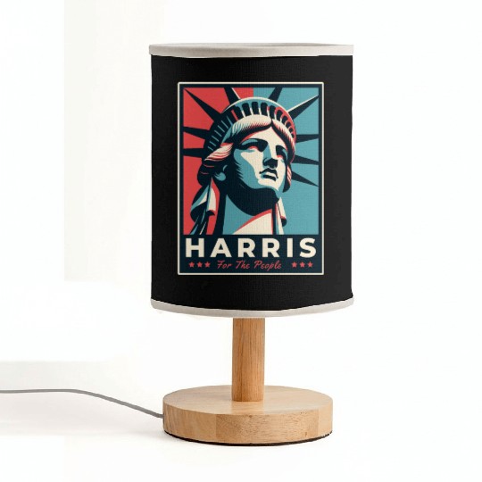 Harris 2024 statue of liberty Kamala Harris Fabric Lamps