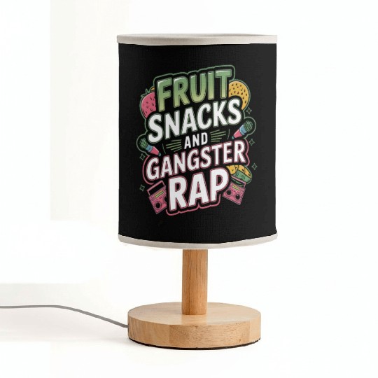 Fruit Snacks And Gangster Rap Fabric Lamps