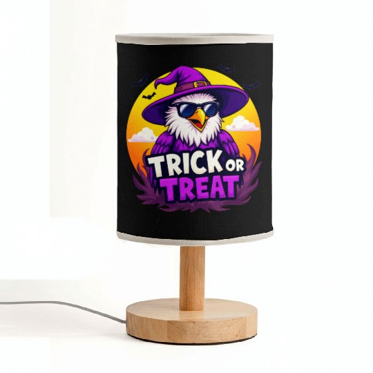 "Trick or Treat" Eagle: Spooky Halloween Fun! Fabric Lamps