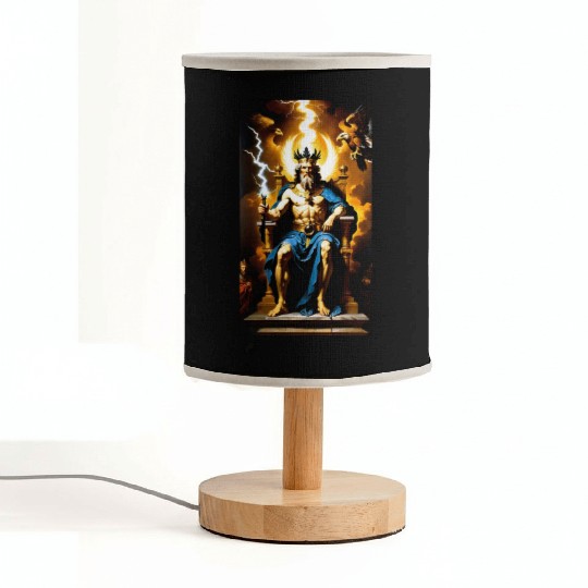 Zeus Jupiter Greek Mythology Gods Baroque Fabric Lamps