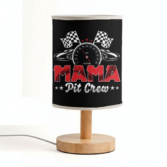 Mama Pit Crew RaceCar Birthday Party Racing Family Fabric Lamps