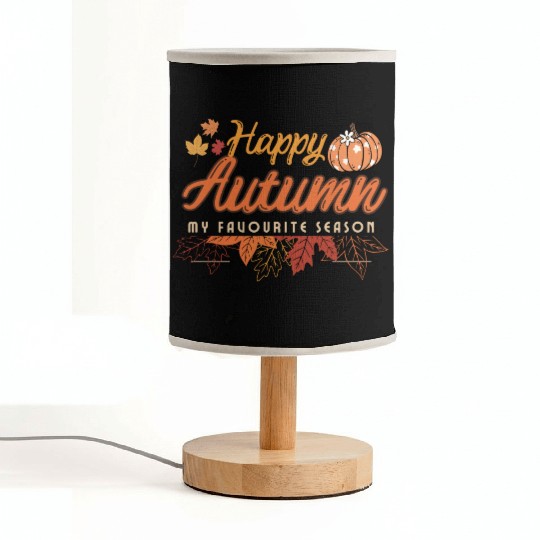 Happy Autumn design Fabric Lamps