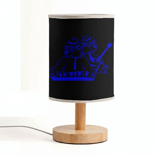 2 Cool Brown Bear Team Friends Playing Band Music Fabric Lamps