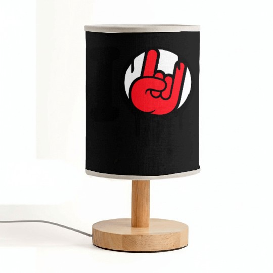 I Love Heavy Metal Hard Rock Music Graffiti Heart Fabric Lamps