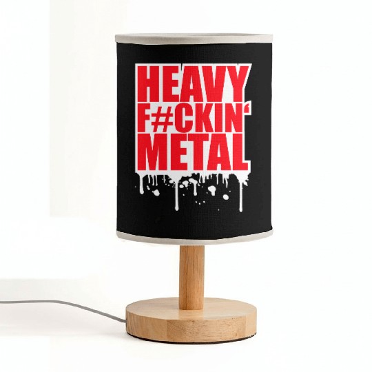 Heavy F#ckin' Metal Hard Rock Music Graffiti Spray Fabric Lamps