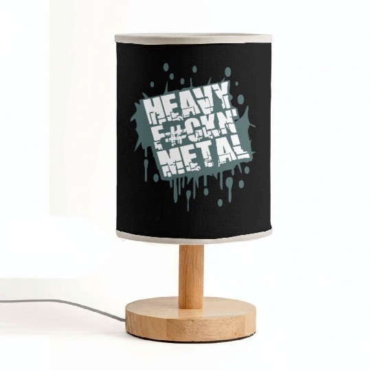 Heavy F#ckin' Metal Hard Rock Music Graffiti Spray Fabric Lamps
