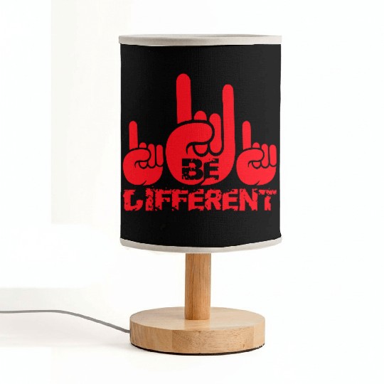 3 Be Different Heavy Metal Hard Rock Hand Gesture Fabric Lamps