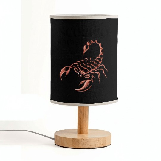 Funny Scorpio Zodiac Quote Fabric Lamps