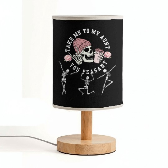 Take Me To My Aunt You Peasant Dancing Skeleton Ha Fabric Lamps