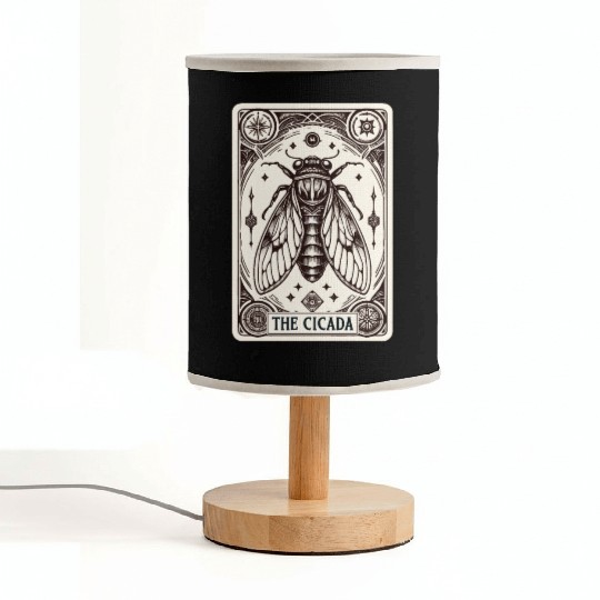 Cicada Tarot Card Brood Emergence Fabric Lamps