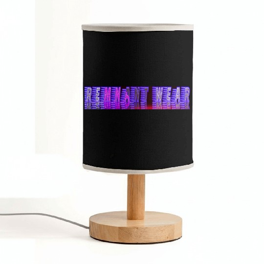 Remnant Wear Purple Mirrored Design Fabric Lamps