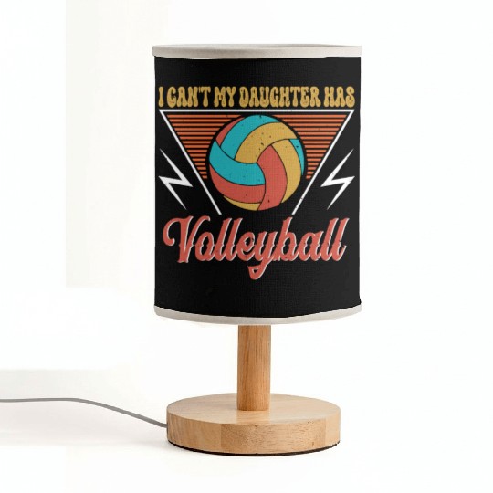 Volleyball Dad Men I Can_t My Daughter Has Volleyb Fabric Lamps