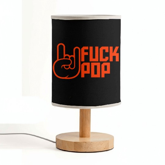 Fuck pop charts music heavy metal fun hand gesture Fabric Lamps