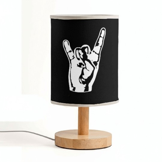 Heavy Metal Fun Hard Rock Music Horns Hand Gesture Fabric Lamps