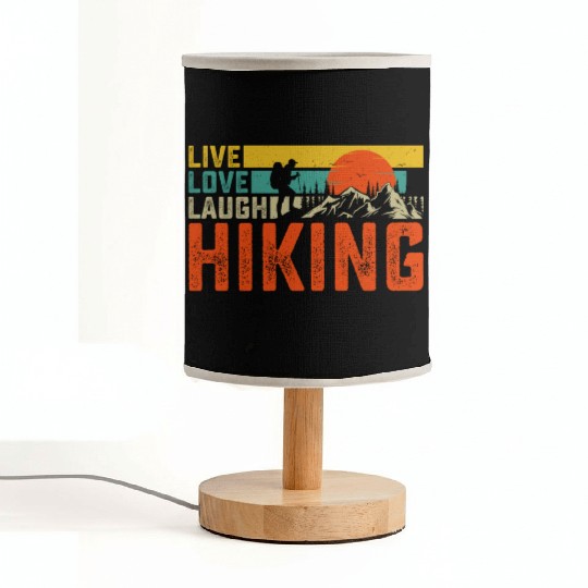 Live love laugh hiking Fabric Lamps
