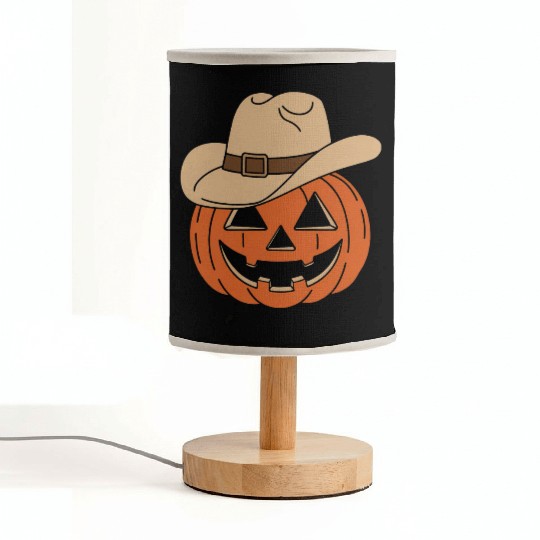 Howdy Pumpkin Halloween Fabric Lamps